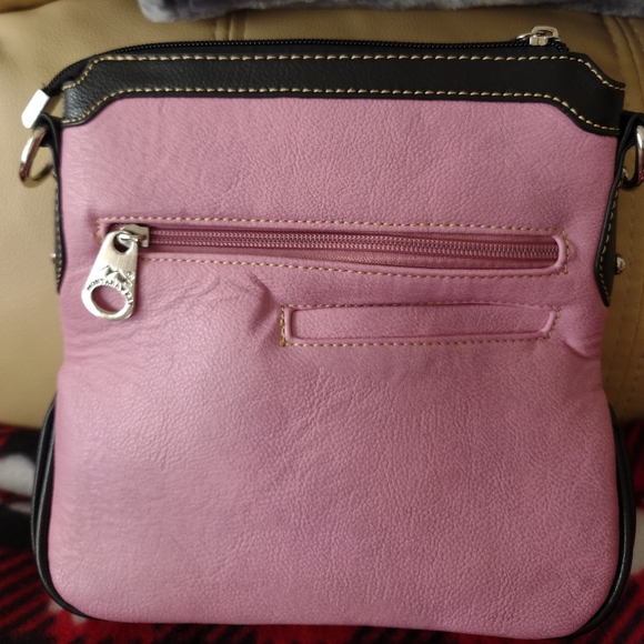 Montana West Pink & Turquoise Crossbody Purse - Picture 2 of 5